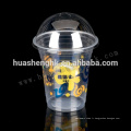 Tasse en plastique jetable transparente de volume de la Chine diverse de vente chaude personnalisée avec des couvercles